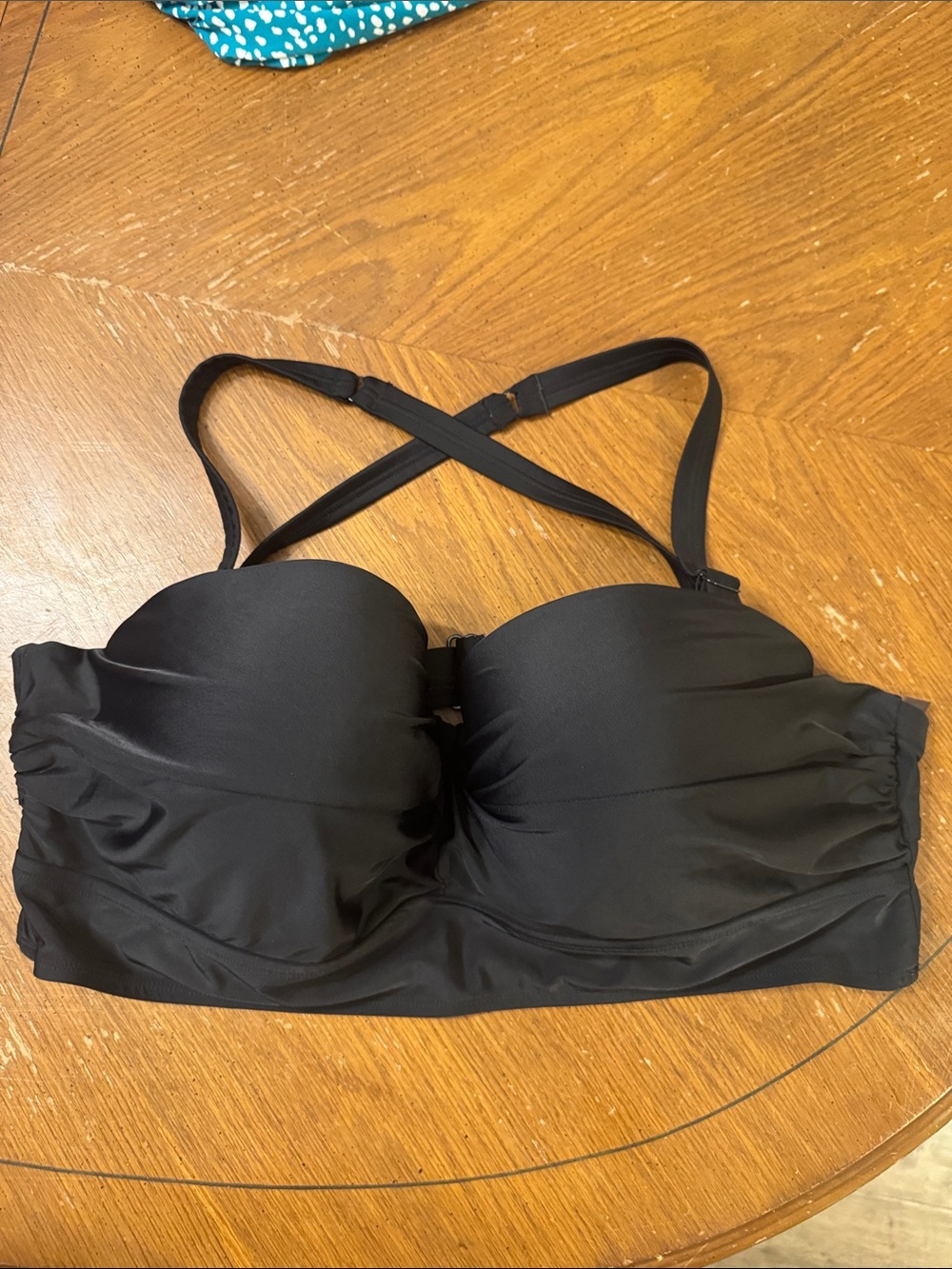 Multi-Way Torrid Convertible Bikini Top Removable Criss Cross Halter Straps 44DD